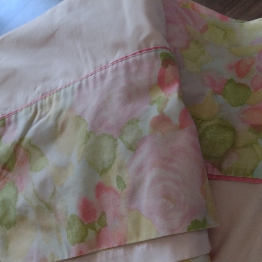 Two vintage flat sheets